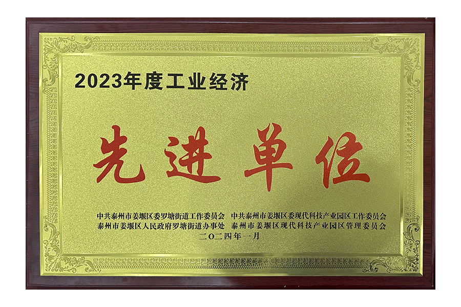 2023年度工業(yè)經(jīng)濟先進單位